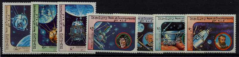 Laos 577-83 MNH Space SCV3.20