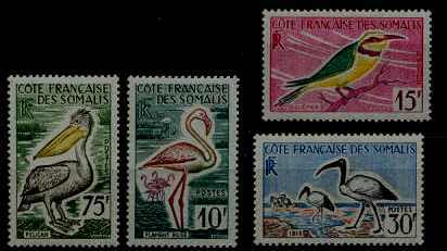 Somali Coast 283-86 MNH Birds SCV29