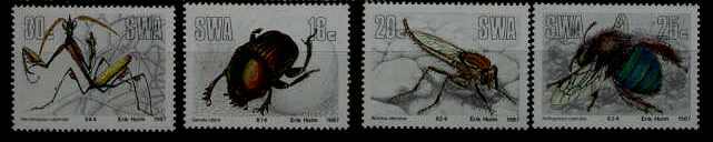 S.W.Africa 582-85 MNH Insects SCV4.35
