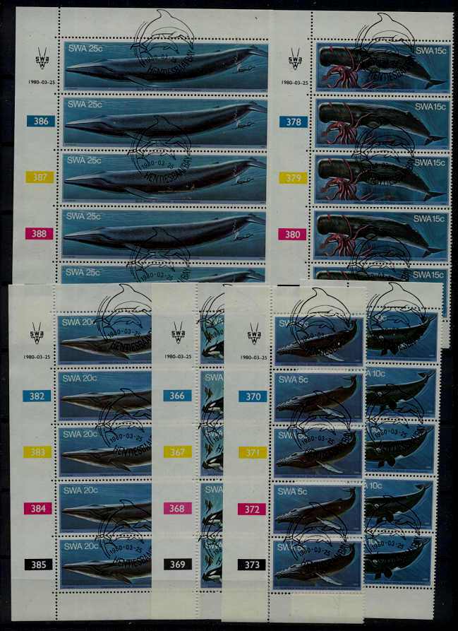 S.W.Africa 437-42 used Whale/5x