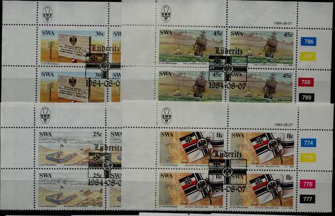 S.W.Africa 528-31 used bl.of 4 German colonization SCV1