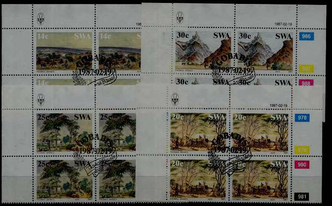 S.W.Africa 578-81 used bl.of 4 Painting SCV13