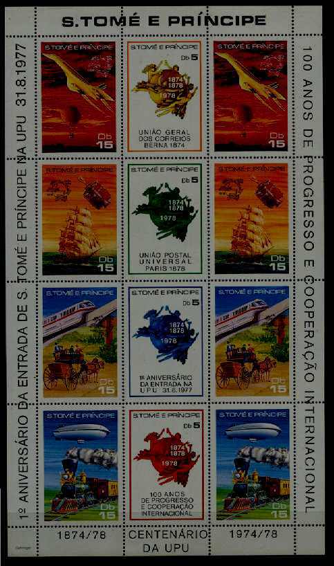 St.Thomas Prince 493 MNH m/s UPU SCV45