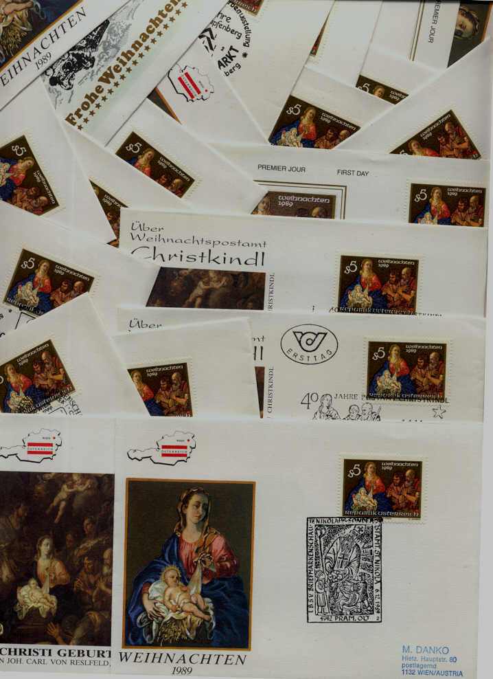 Austria 22 covers Christmas, 1989