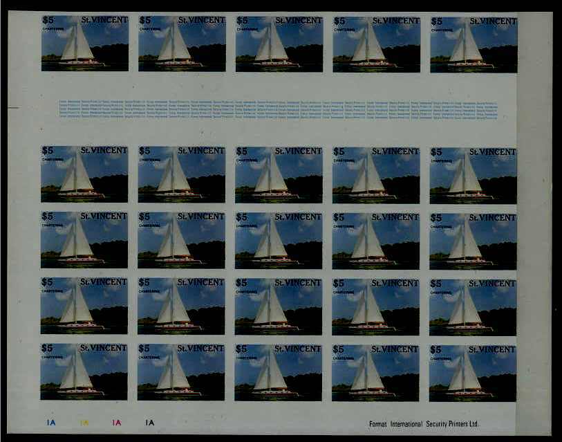 St.Vincent 1098 MNH Ships/proofs/bl.of 25 (6)