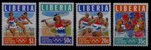 Liberia 1200-03 MNH Olympic-96 SCV7.20