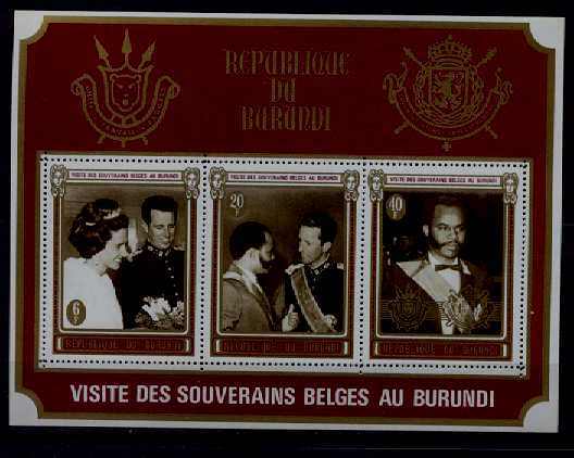Burundi C142a MNH s/s Personalities/Belgium king SCV9