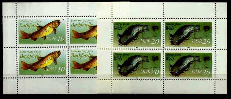 Germany(DDR) 2608-09 MNH m/s Fishes