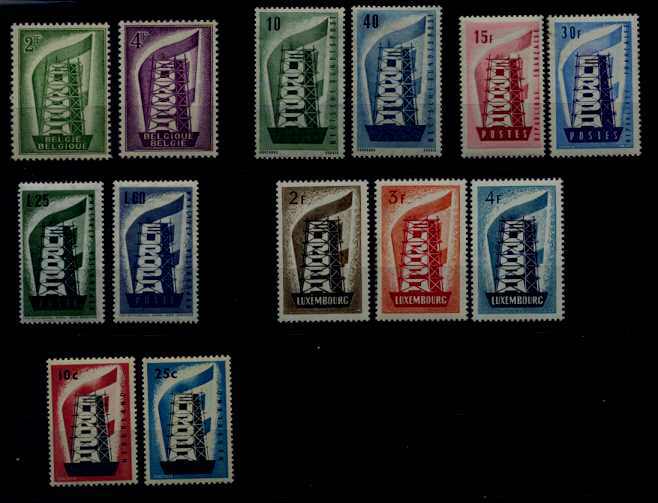 Europe MNH year set Europa CEPT-56/ 13 val.