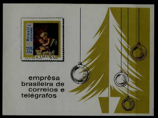 Brazil 1147 MNH s/s Christmas-69 SCV45