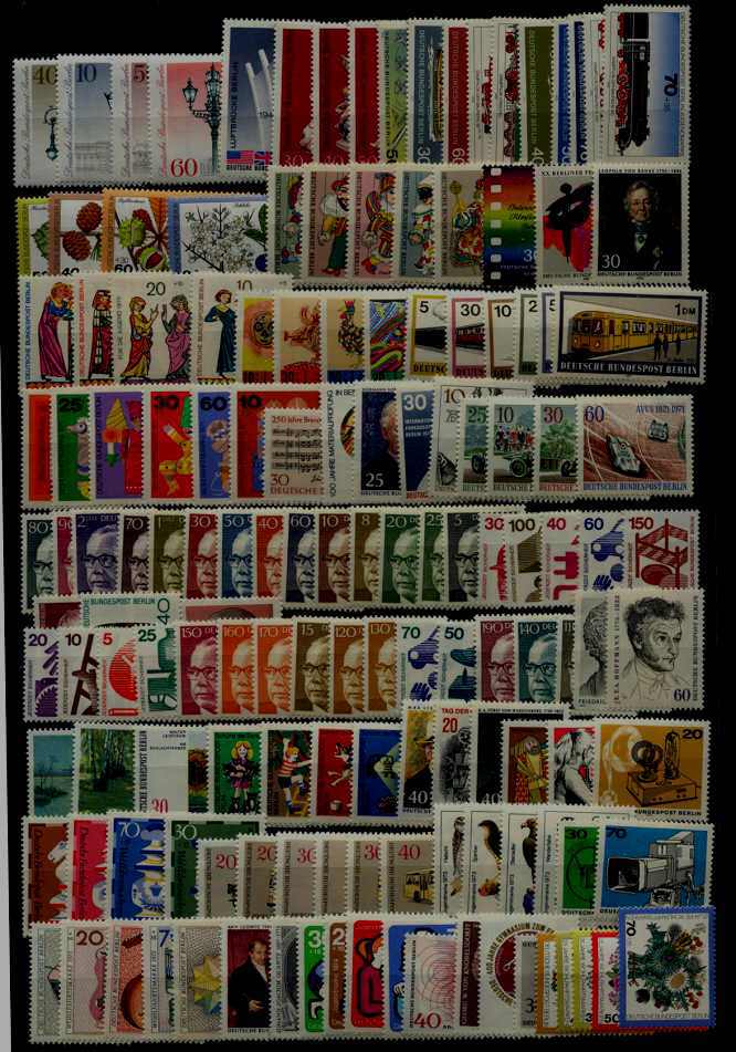 Germany(Berlin) 264 MNH values/1970-79