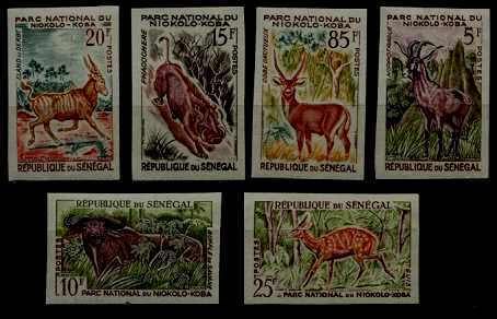 Senegal 195-200 MNH imperf.Animals