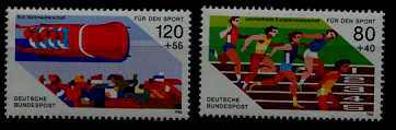 Germany B641-42 MNH Sport/Bobsleigh SCV3.75