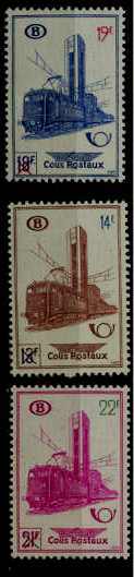 Belgium Q365-67 MNH Trains SCV25