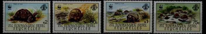 Seychelles 106-09 WWF-85/Turtles SCV40
