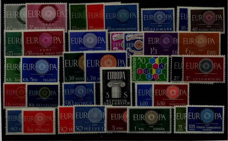 Europe MNH year set Europa CEPT-60/ 36 val.