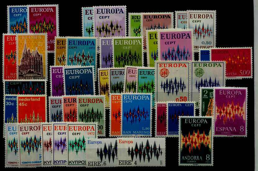 Europe MNH year set Europa CEPT-72/ 46 val.