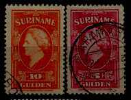 Suriname 206-07 used SCV31.50