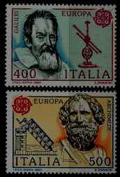 Italy 1558-59 MNH Europa CEPT-83/Galileo/ Archimed SCV8