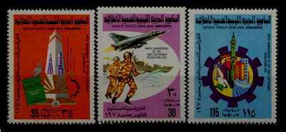 Libya 742-44 MNH Revolution/Aviation SCV2.35