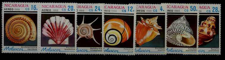 Nicaragua 1719-25 MNH Shells SCV5.60