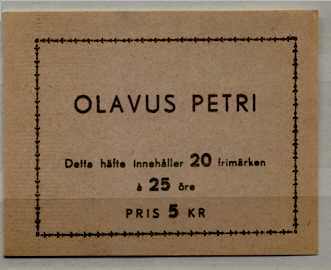 Sweden 434a MNH booklet O.Petri/Bible SCV50