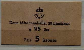 Sweden 424a MNH booklet Gustaf VI SCV12