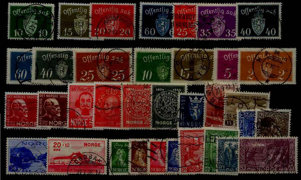 Norway used lot pre-1950 SCV46.55