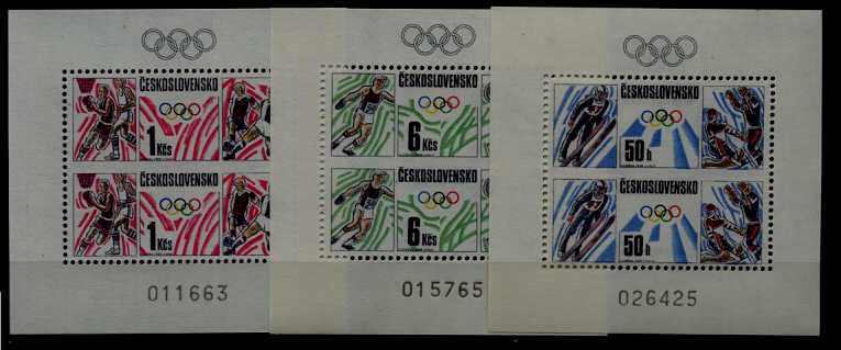 Czechoslovakia 2687-89 MNH s/s Olympic-88 SCV16