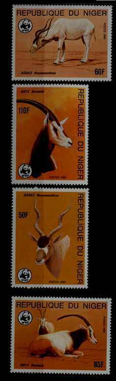 Niger 688-91 MNH WWF-85 SCV27