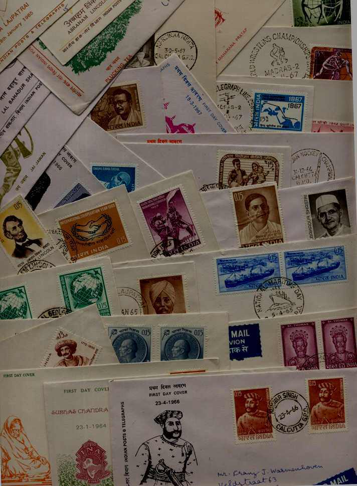India 113 FDC/ 1962-74