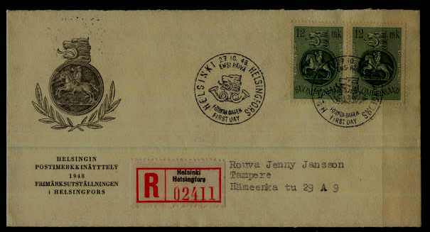 Finland 279 FDC Post rider