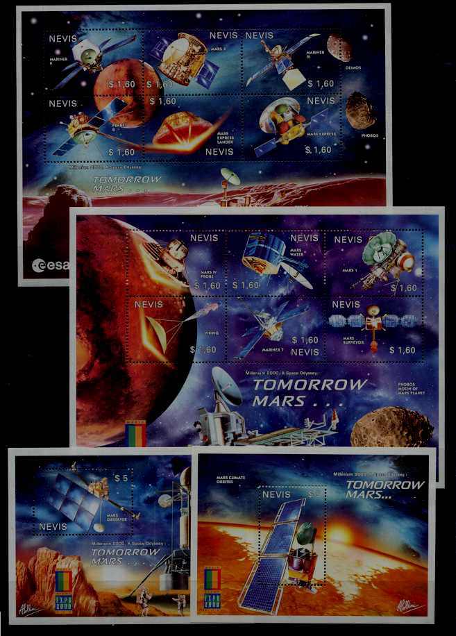 Nevis 1212-15 MNH Space SCV22