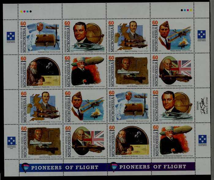 Micronesia 233 MNH m/s Aviation SCV19