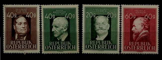 Austria 516-19 MNH Personalities SCV18.40