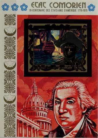Comoro 173 MNH imperf.s/s USA bicent./Ships