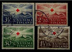 Finland B35-38 used Red cross SCV23.75