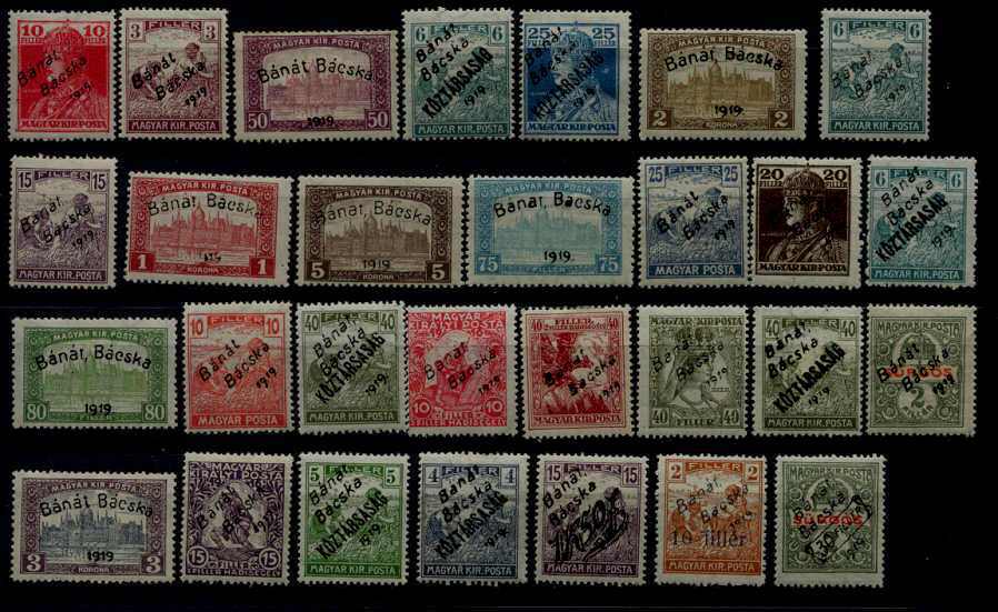 Hungary Banat Bacska 29 MH values