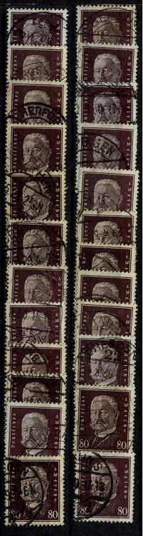 Germany Reich 383 used Hindenburg/24x/SCV162