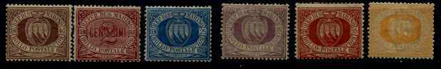 San Marino 3/20/ 6 MH values SCV71