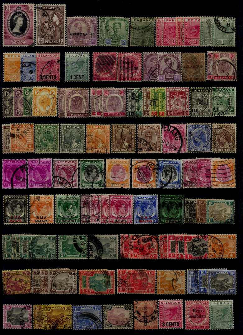 Malaya states 106 used/mint values