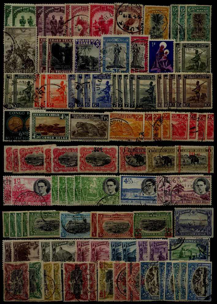 Belgian Congo 246 used/mint values/SCV150+