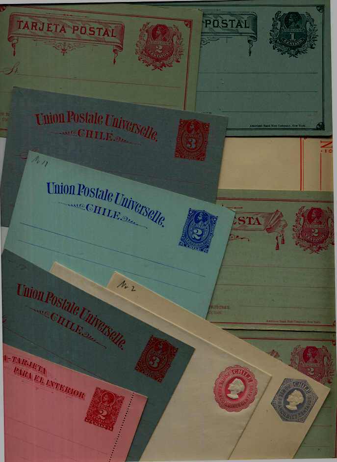 Chile 10 unused cards/covers pre-1900 (1)