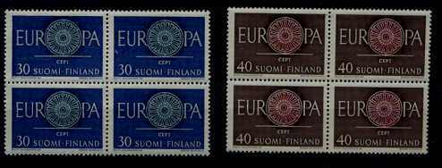 Finland 376-77 MNH bl.of 4 Europa CEPT-60 SCV6.80