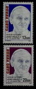 Cape Verde 566-67 MNH Pope John Paul II SCV1.15