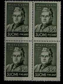 Finland 244 MNH bl.of 4 M.Canth SCV2.40