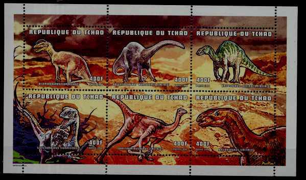 Chad 788C MNH m/s Dinosaurs SCV9.25