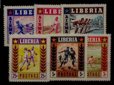 Liberia 347-49/C88-90 MNH Sport SCV1.65