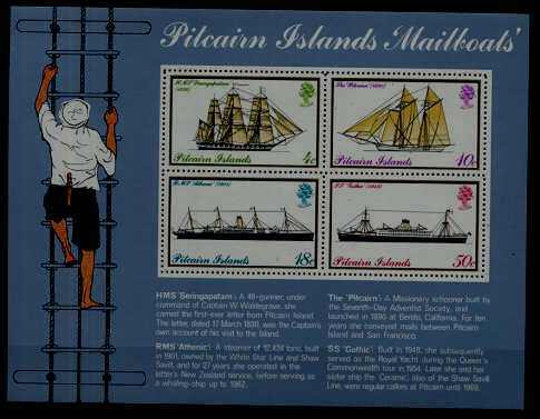Pitcairn 150a MNH s/s Ships SCV14