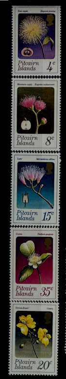 Pitcairn 130-34 MNH Flowers SCV13.25